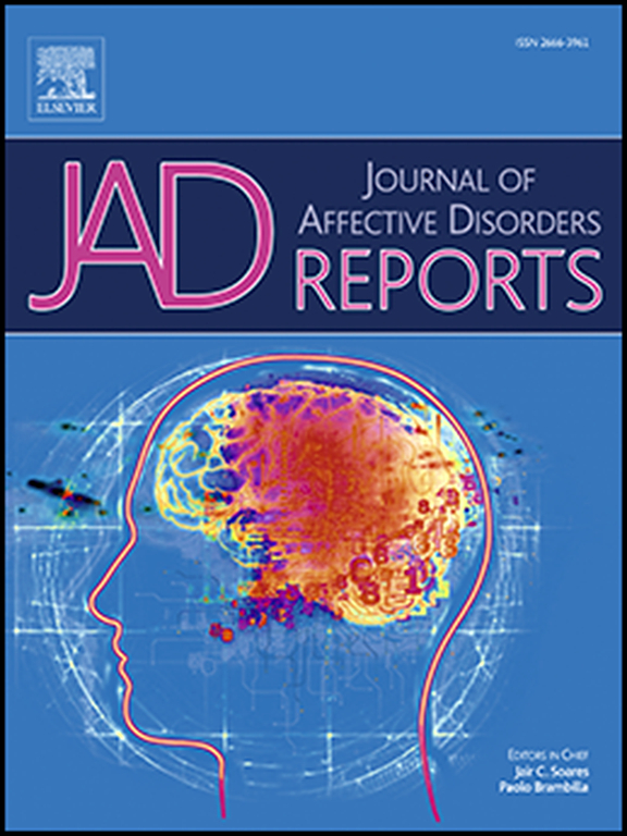 Go to journal home page - Journal of Affective Disorders Reports